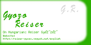 gyozo reiser business card